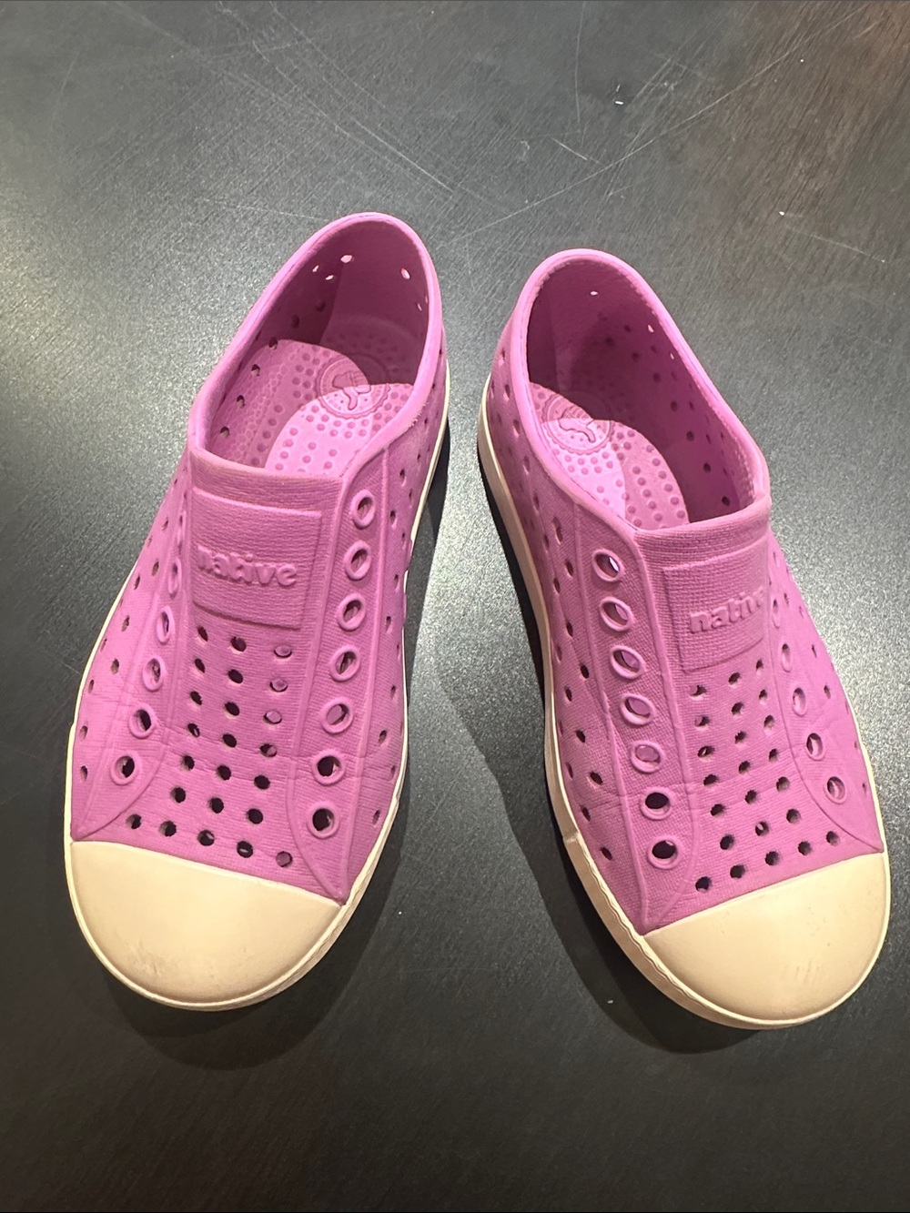 Native Kids Pink Slip-On Jefferson-Style Sneakers